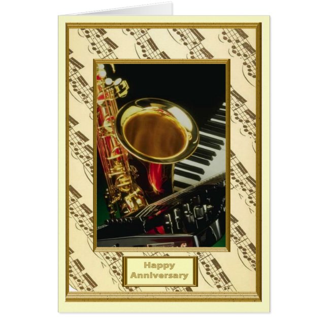 Cartão Instrumentos musicais (Frente)