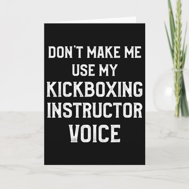 Cartão Instrutor de Kickboxing Treino de Kick Boxing _3 (Frente)