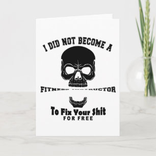 Cartão Instrutor de malhação