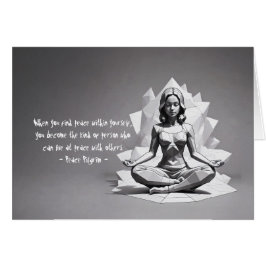 Cartão Instrutor de Meditação de Yoga Reiki Master Low Po