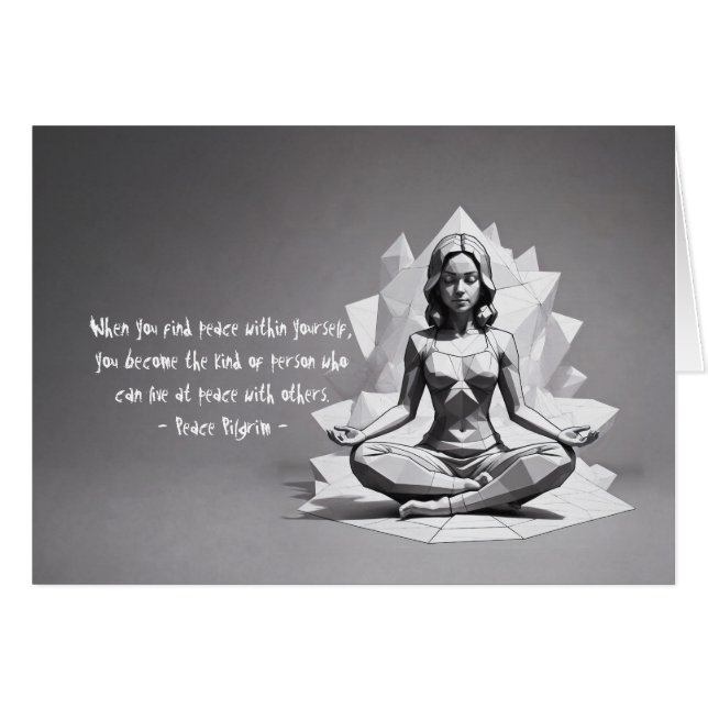 Cartão Instrutor de Meditação de Yoga Reiki Master Low Po (Frente horizontal)