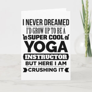 Cartão Instrutor de Yoga e Treinador de Meditação Present