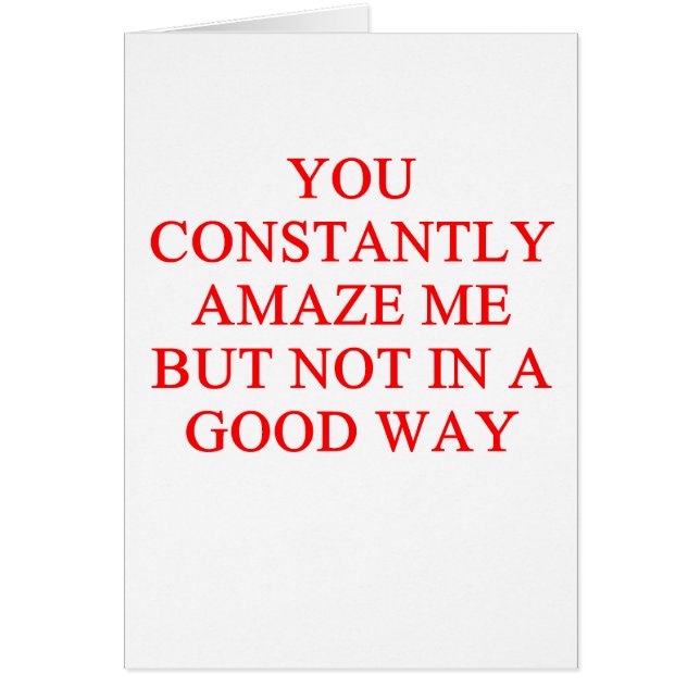 Cartão insulto surpreendente (Frente)