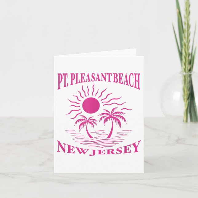 Cartão Int Pleasant Beach New Jersey Nj Boy Girl Men Wome (Frente)
