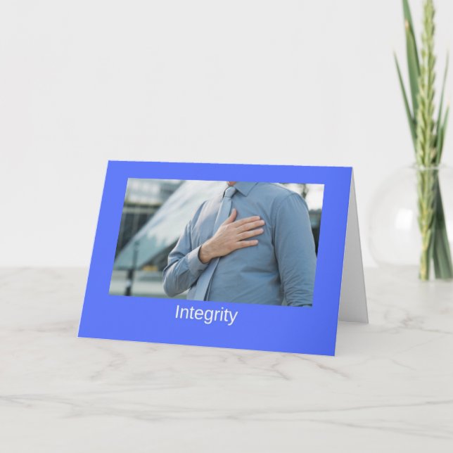 Cartão Integrity Card (Frente)