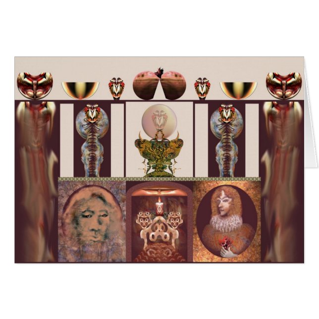 Cartão Interior com a chama por Anjo Lafin (Frente Horizontal)