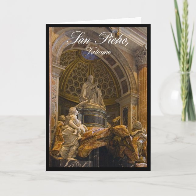 Cartão Interior da Basilica de Peter, Santo, em Vaticano (Frente)
