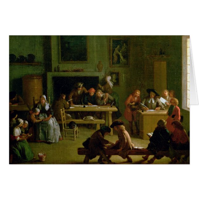 Cartão Interior de um Schoolroom (Frente Horizontal)