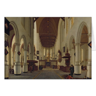 Cartão Interior do Oude Kerk, Delft, c.1660-70
