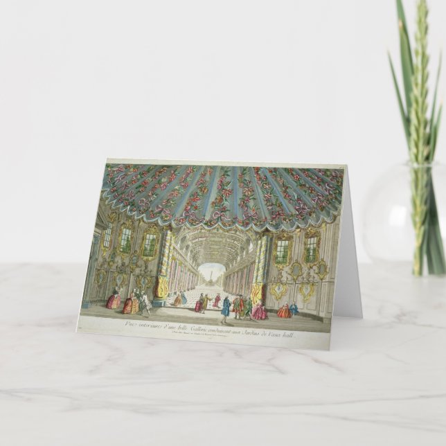 Cartão Interior of a Gallery Leading to Vauxhall Gardens (Frente)