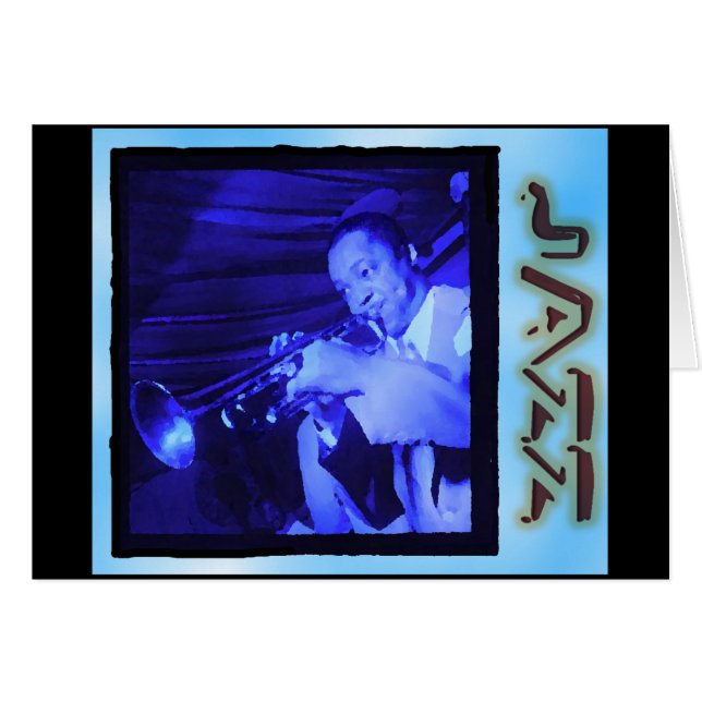 Cartão Interlúdios musicais: Jazz do vintage (Frente Horizontal)