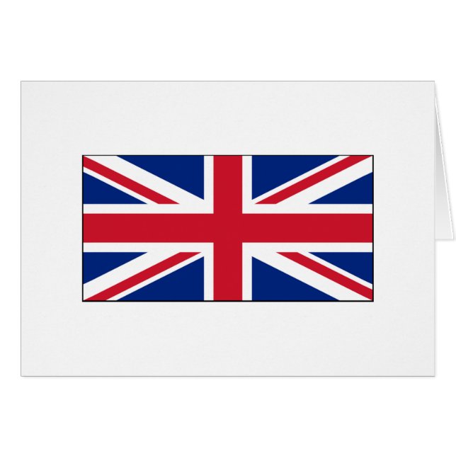 Cartão International da BANDEIRA de Inglaterra (Frente Horizontal)