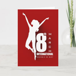 Cartão International Women's Day 8th Red Customize