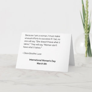 Cartão International Women's Day - All Women
