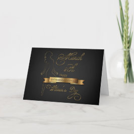 Cartão International Women's Day Elegant Gold