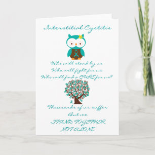 Cartão Interstitial Cystitis Owl