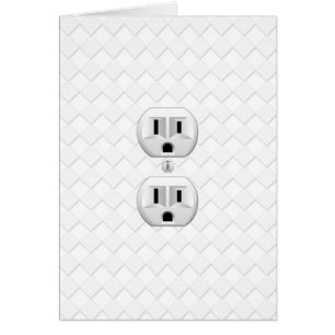 Cartão Intervalo De Saída De Parede De Plug Elétrico Pe