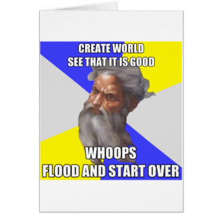 Cartão Inundação do deus do troll