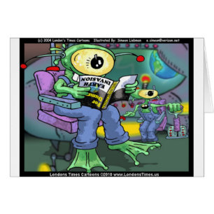 Cartão Invasão da Terra 4 Dummies Engraçados Presentes Ca