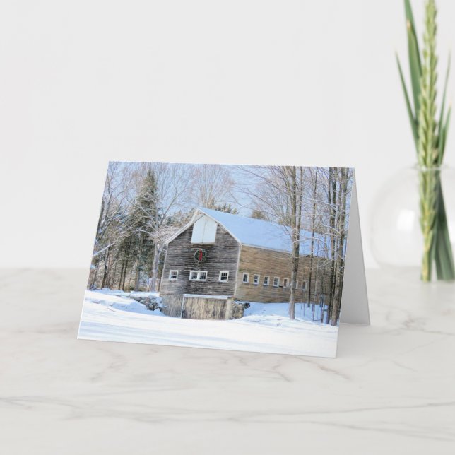Cartão Inverno de New Hampshire (Frente)