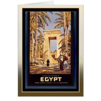 Cartão Inverno em Egipto