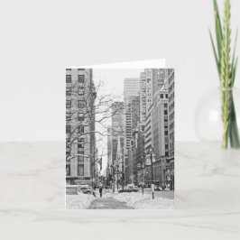Cartão Inverno em Nova Iorque Notecard