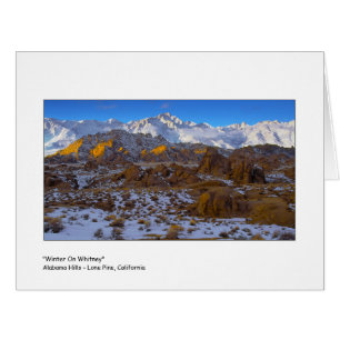 Cartão "Inverno em Whitney "
