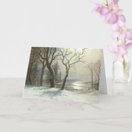 Cartão Inverno em Yosemite por Albert Bierstadt Winter