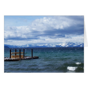 Cartão Inverno no lago Tahoe