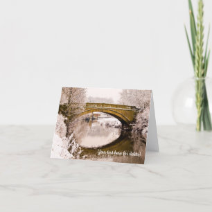 Cartão Inverno no Pollok Park, Glasgow, Escócia