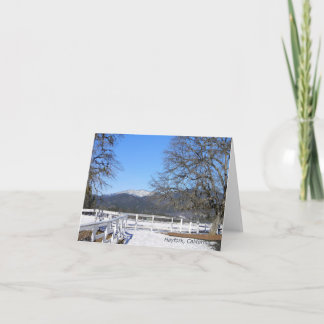 Cartão Inverno no vale...