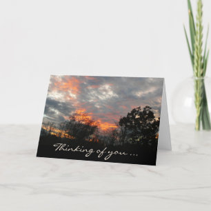 Cartão Inverno Sunset Pensando em você