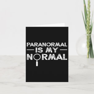 Cartão Investigador Paranormal Fantasma Caçando Presente