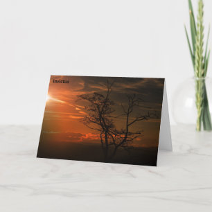 Cartão Invictus Poem, A Will to Survive