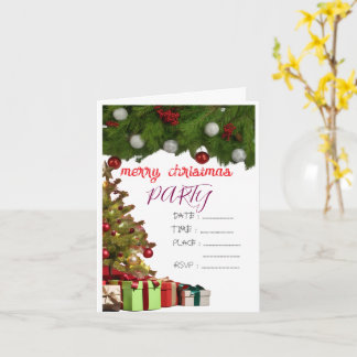 Cartão invitation christmas party
