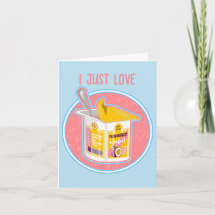 Cartão Iogurte de fruta apaixonada