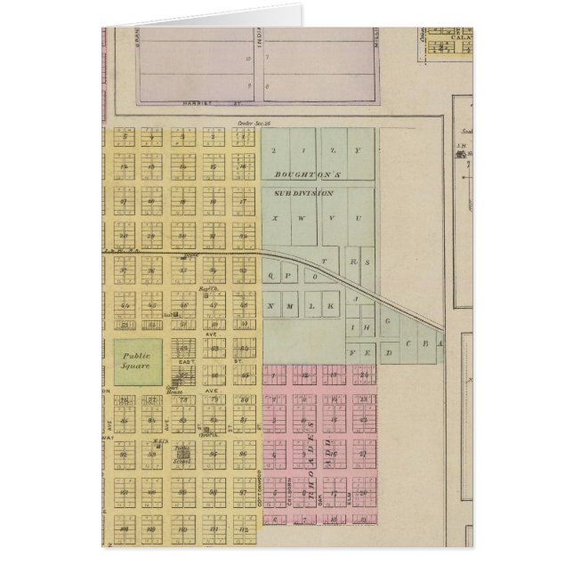 Cartão Iola, Torrance e Kellogg, Kansas (Frente)