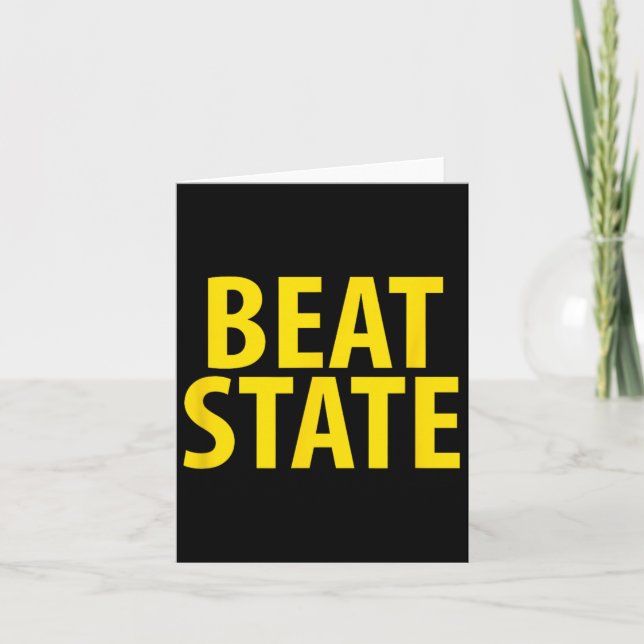 Cartão Iowa Beat State House Divided State Ia (Frente)
