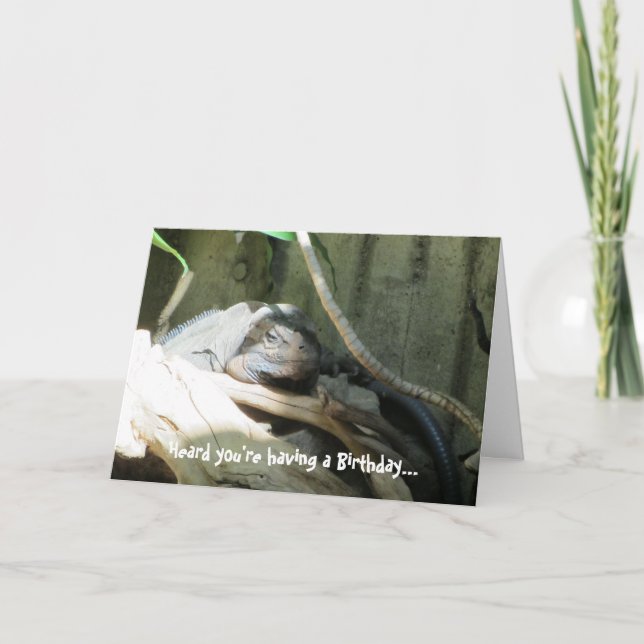 Cartão Iquana Birthday Wishes (Frente)