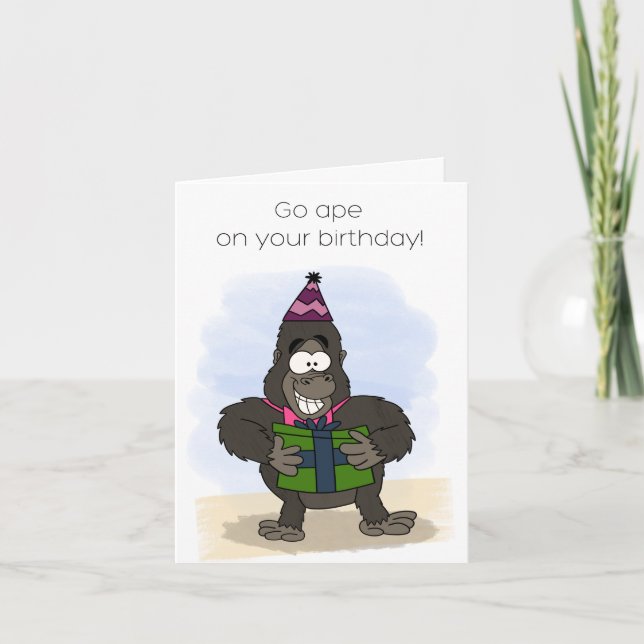Cartão Ir Ape Birthday Card (Frente)