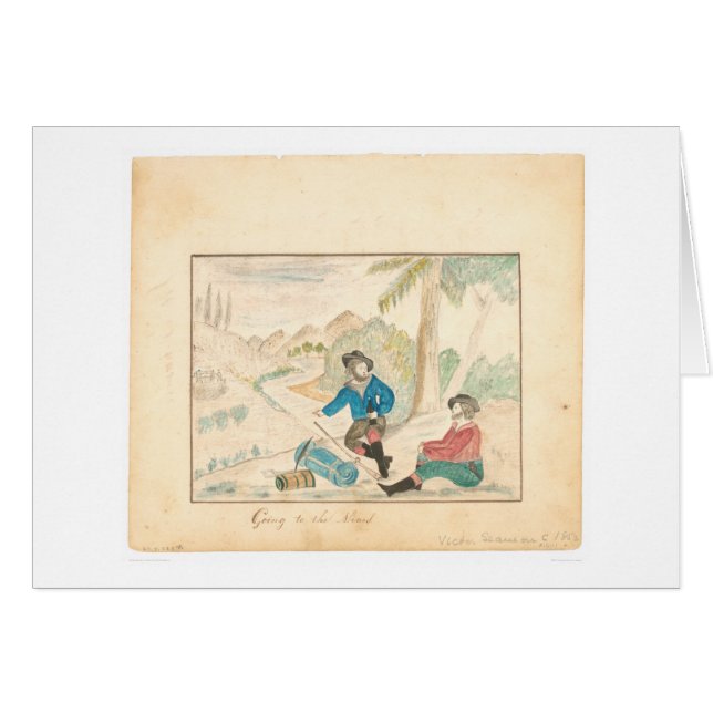 Cartão Ir às minas (1600A) (Frente Horizontal)