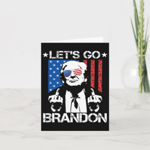 Cartão Ir Brandon Trump Marca do Dedo Médio