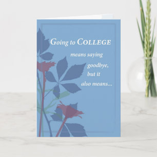 Cartão Ir para a Faculdade de Adeus