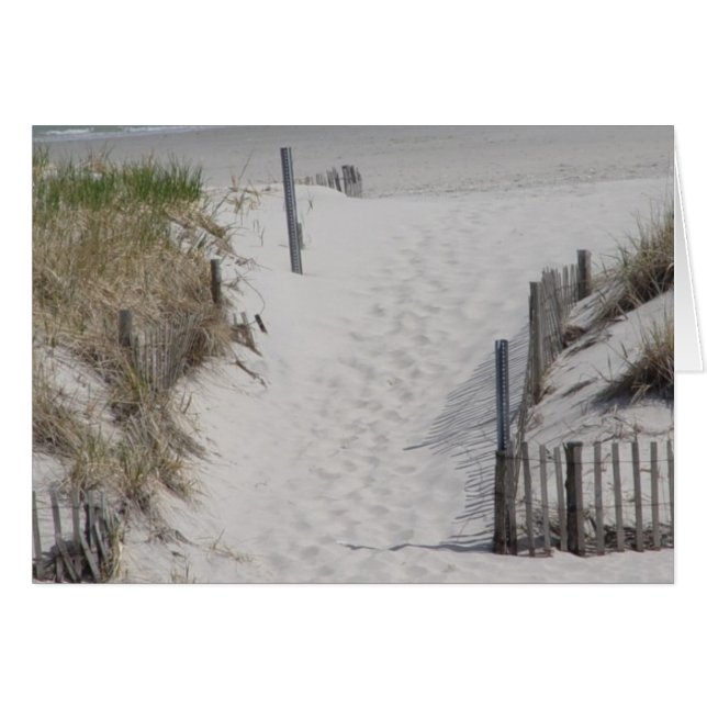 Cartão Ir para a praia (Frente horizontal)