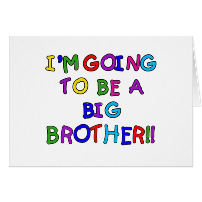 Cartão Ir ser um big brother (Frente Horizontal)