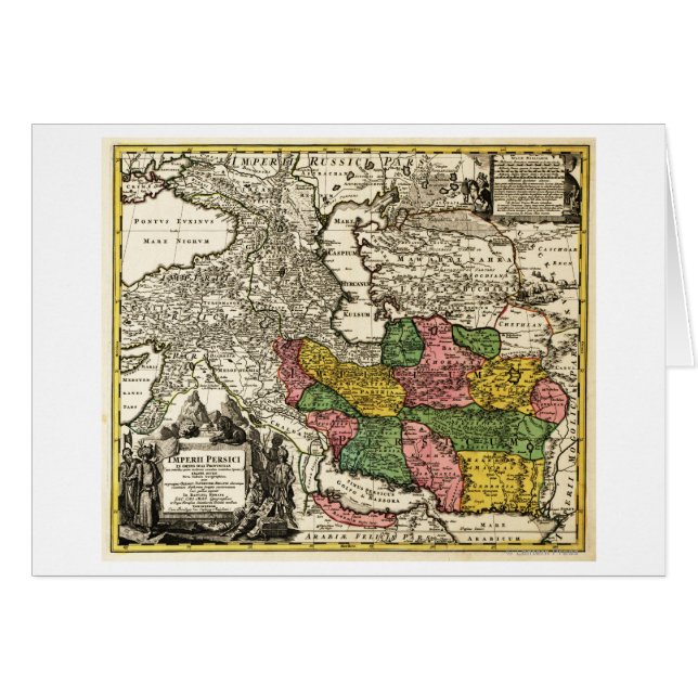 Cartão IrãMapaPanorâmicoIrã (Frente Horizontal)