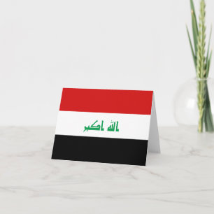 Cartão Iraque Flag Notecard
