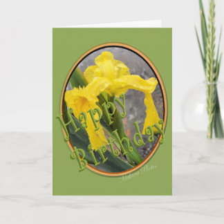 Cartão Iris Amarelo - Personalização de Aniversário