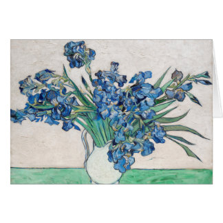Cartão Íris Azuis por Vincent Van Gogh Arte Fino