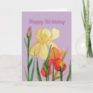 Cartão Iris Birthday